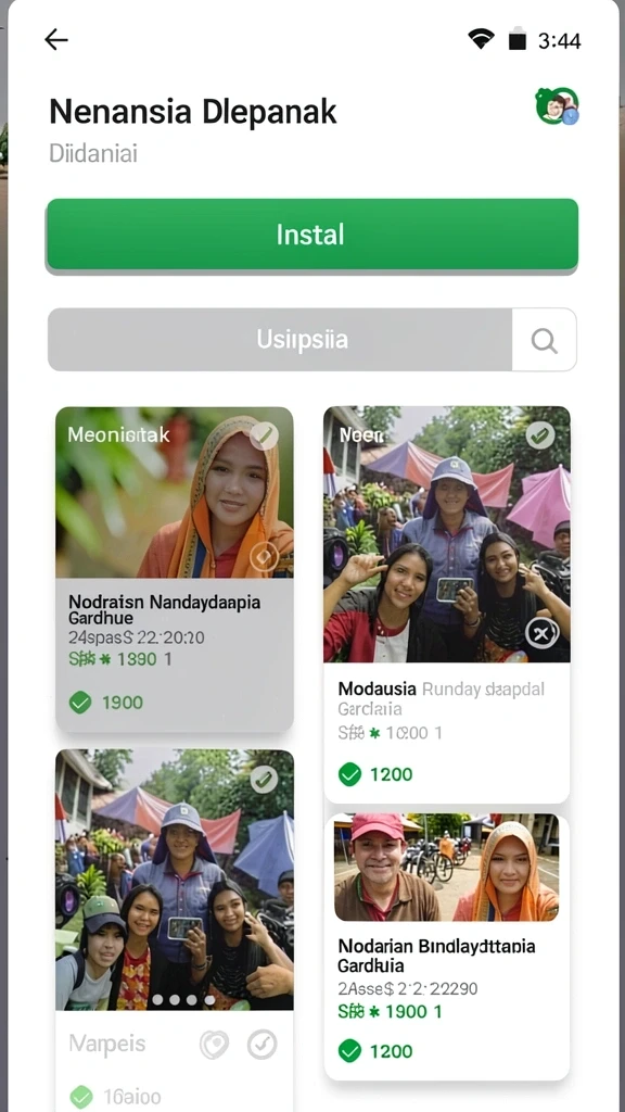 sehoki - Tampilan awal aplikasi SEHOKI yang menarik dan user-friendly.